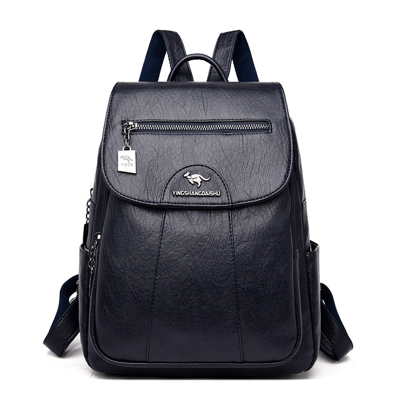 Rucsac de călătorie retro pentru femei din piele moale