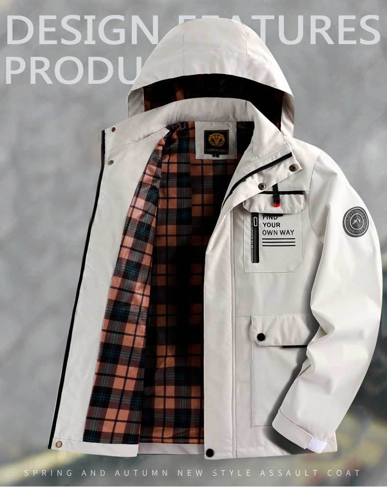 🔥【M~4XL】 2025, Nova moška gorniška jakna, odporna proti vetru in vodoodporna na prostem