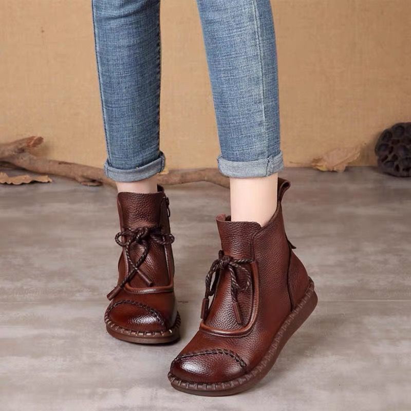 🔥【35-40】🥾 Damskie jesienno-zimowe, modne, ciepłe, krótkie buty, gorąca wyprzedaż