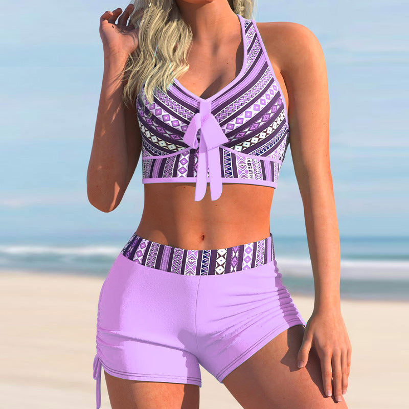 👙🏊♀️【S-5XL】🔥🔥2025 Lato Nowy damski drukowany kostium kąpielowy Seksowny zestaw bikini