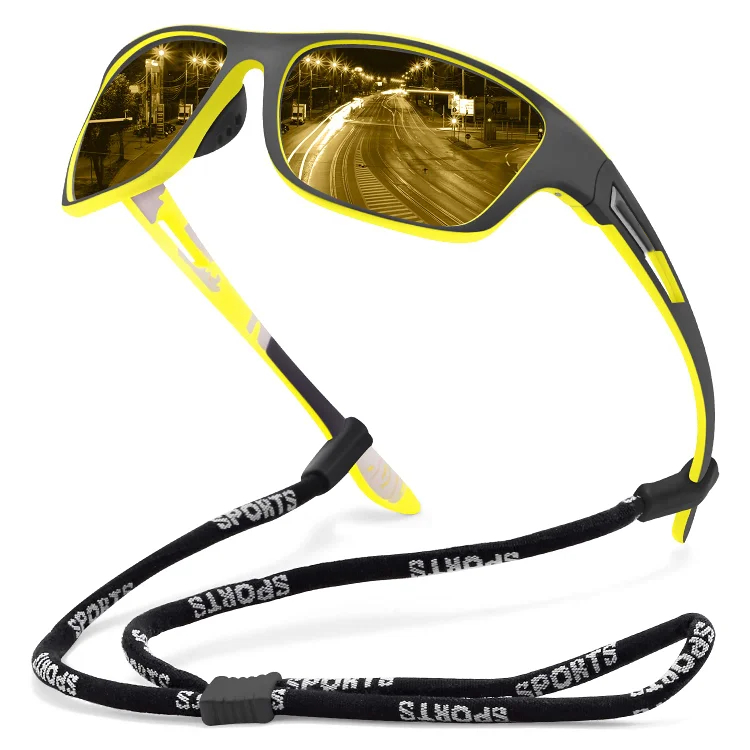 🚵♂️😎 ⚡ Męskie sportowe okulary przeciwsłoneczne, polaryzacyjne, z prawdziwą lustrzaną soczewką, nowoczesne i odporne na kurz, idealne do jazdy na rowerze na świeżym powietrzu