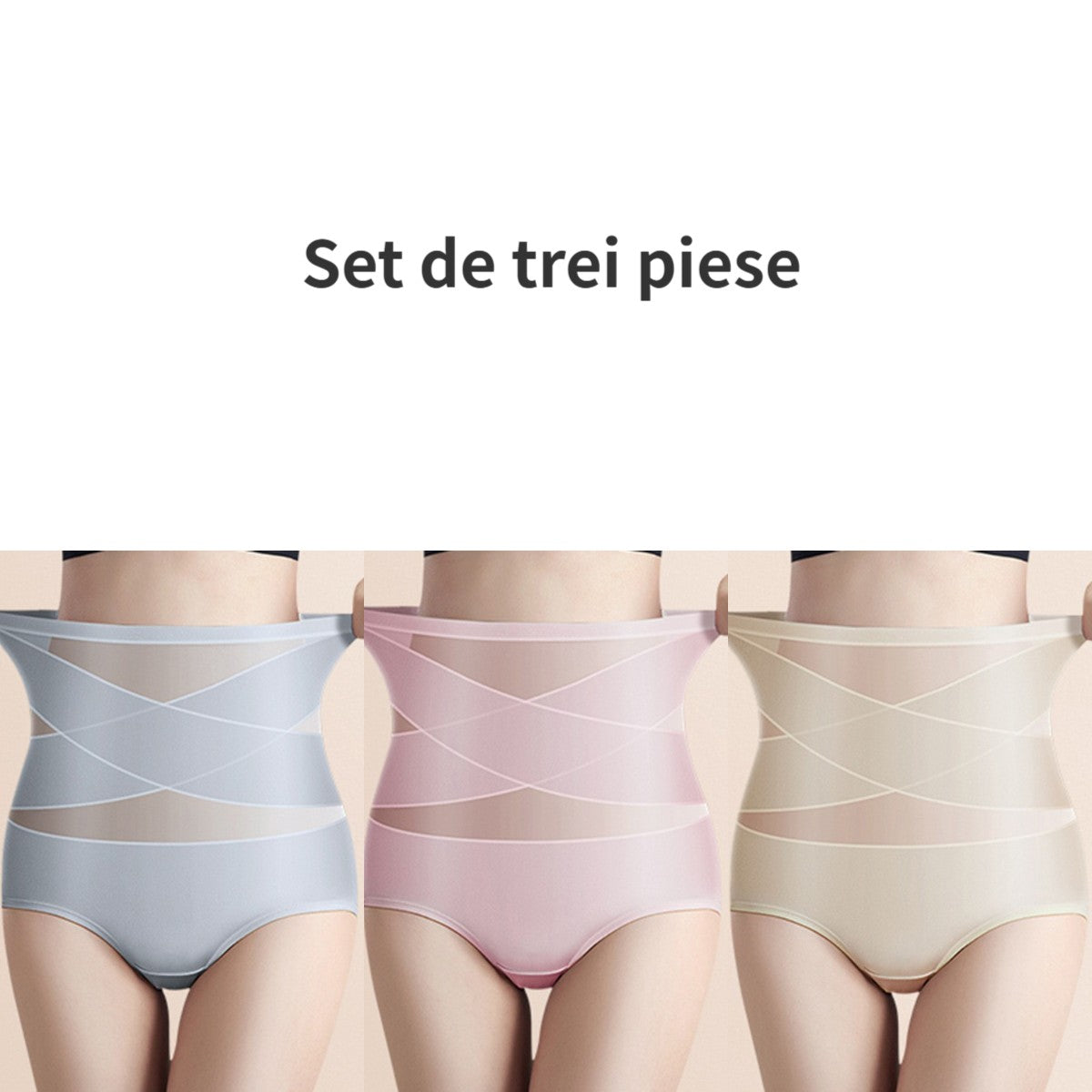 🌸✨ Bielizna modelująca brzuch w dużym rozmiarze z wysokim stanem i skrzyżowanymi plecami