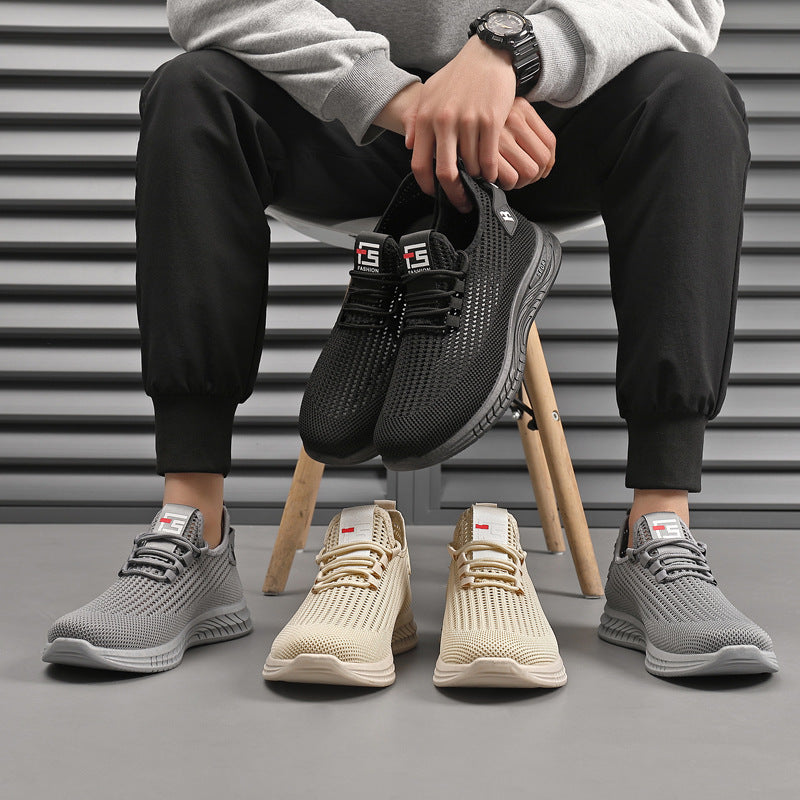 【30% OFF】👟【39-44】Pantofi de bărbați casual confortabili, respirabili, din plasă, anti-alunecare, la modă