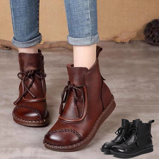 🔥【35-40】🥾 Damskie jesienno-zimowe, modne, ciepłe, krótkie buty, gorąca wyprzedaż