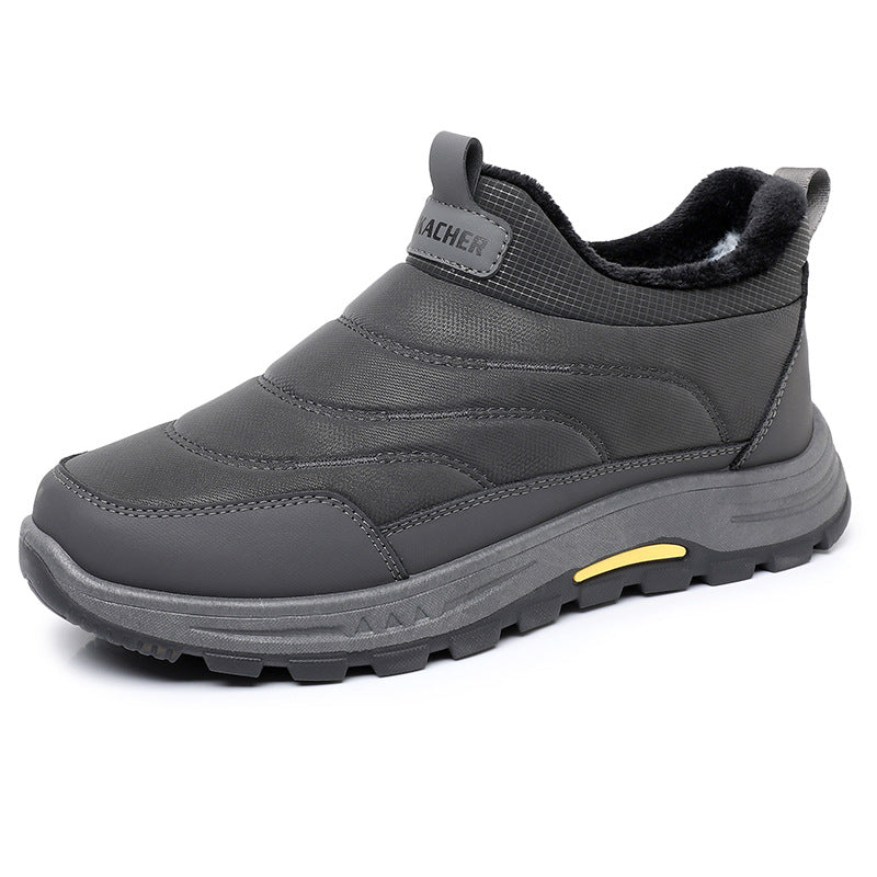 【39-44】Új férfi téli csizma, meleg pamutból, polár béléssel és vastagítással.