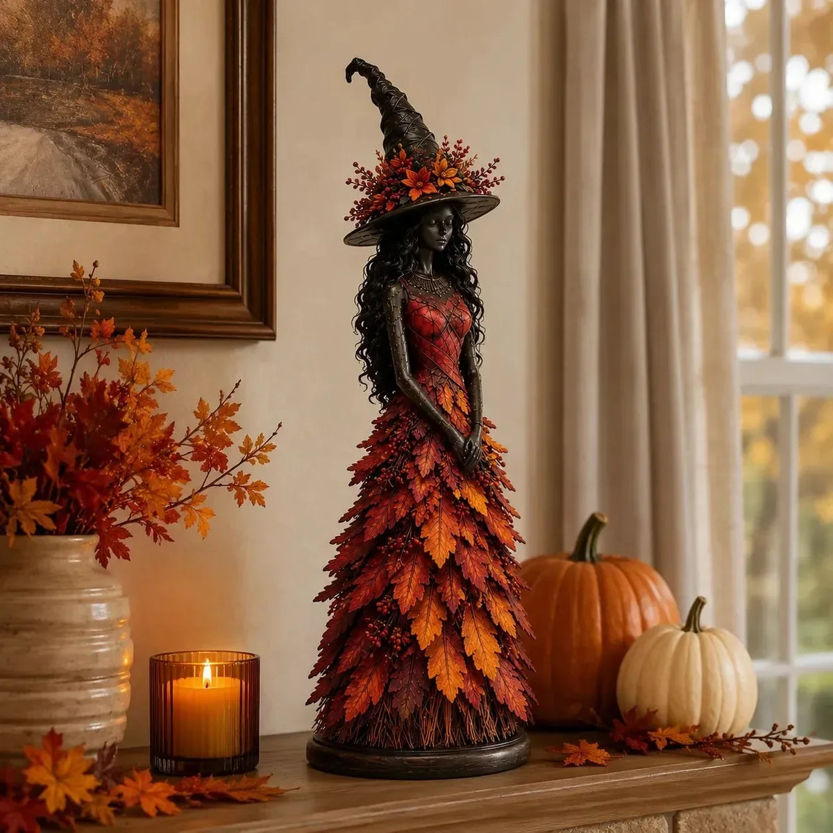 🧙♀️Ograniczona czasowo zniżka 50%♀️ Zaczarowana figurka jesiennej wiedźmy