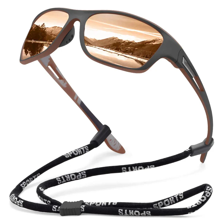 🚵♂️😎 【50% de descuento 🔥】🕶⚡ Gafas de sol deportivas polarizadas para hombre con lente de espejo real, modernas y a prueba de polvo, perfectas para ciclismo al aire libre