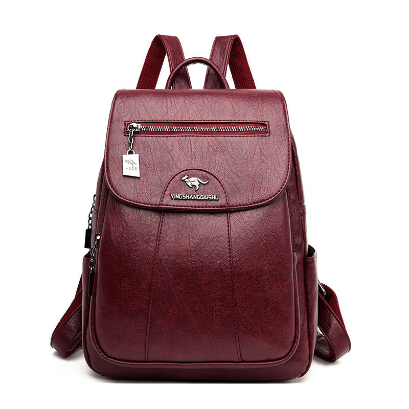 Rucsac de călătorie retro pentru femei din piele moale