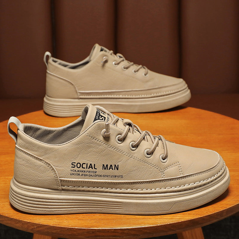 【39-44】 2025 Primăvară New Soft Cowhide piele de vacă moale din piele Casual Board Shoes