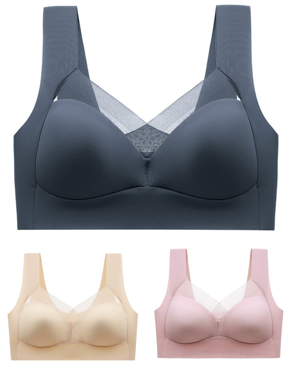 😍Cel mai bine vândut articol🔥【40-110 kg】Sutien de noapte fără cusături cu spate din dantelă