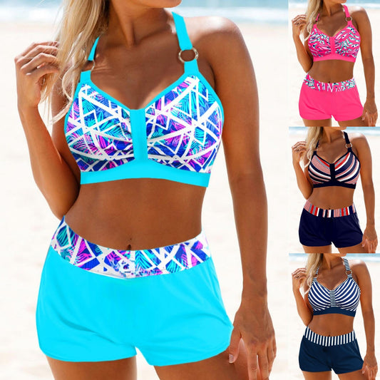 🏝️👙Nove hitro sušeče bikini kopalke velike velikosti z razcepom