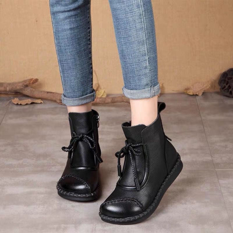 🔥【35-40】🥾 Damskie jesienno-zimowe, modne, ciepłe, krótkie buty, gorąca wyprzedaż