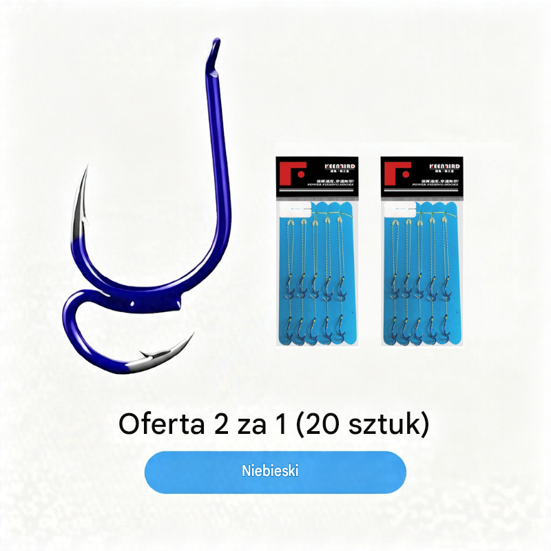 🔥 ❤️🔥 (20 sztuk) Ultra ostre klasyczne podwójne haczyki wędkarskie