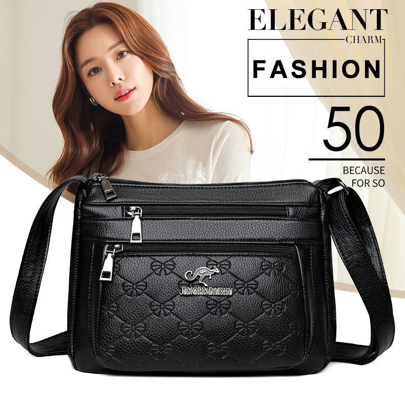 👜2025 Modna duża torba na ramię z miękkiej skóry