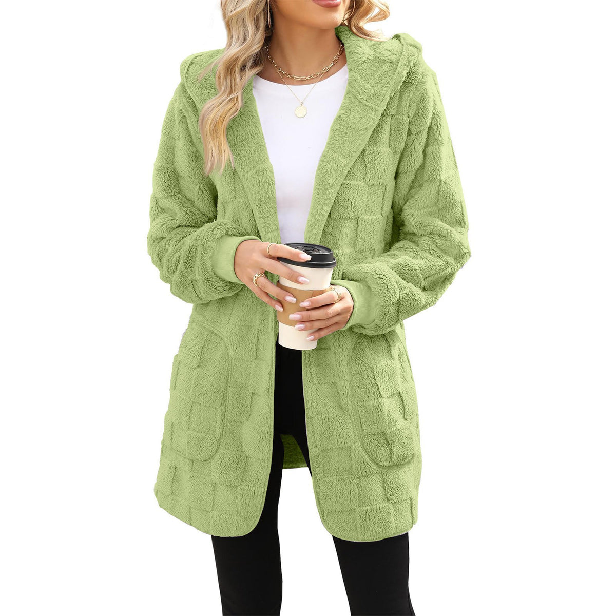 🔥【S-5XL】🌸Novost za zimsko sezono: ženska casual jakna s kariranim flisom