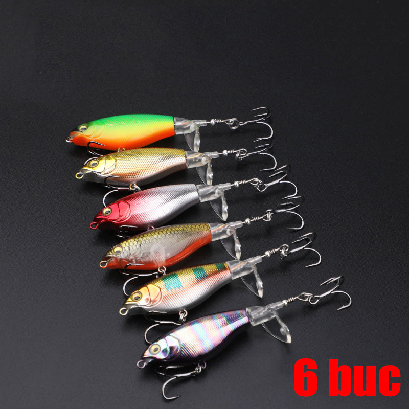 🐟🎣【6 sztuk】Przynęta na ryby Bionic Minnow Tractor Propeller