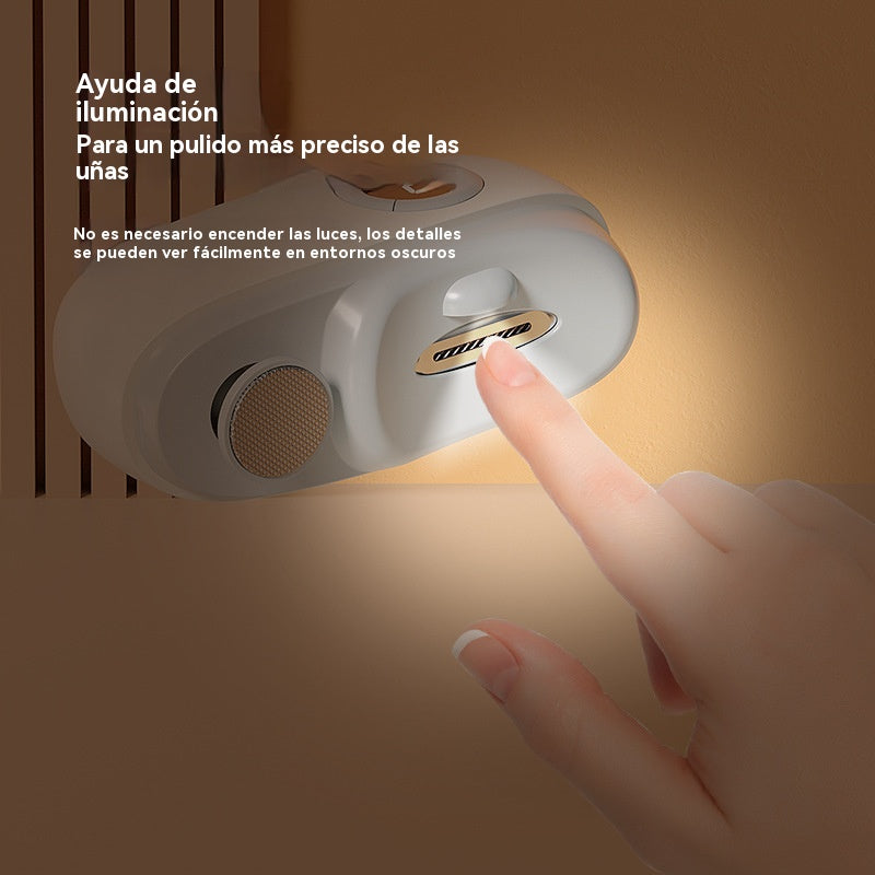 ✂️💅🔥 Lima de uñas eléctrica multifuncional, cortauñas eléctrico con protección antipellizcos