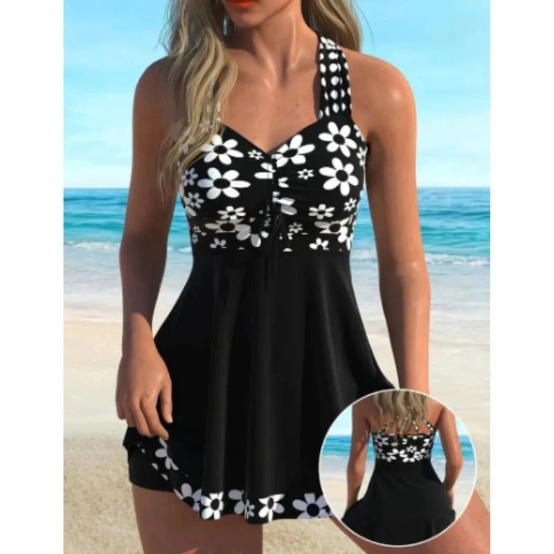 🏖️👙🌴【S-6XL】Stílusos mintás plus size női fürdőruha