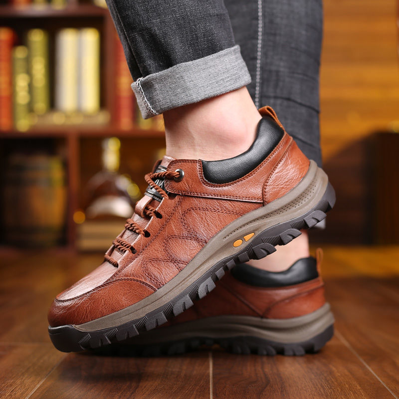 🔥👞Najbolje prodajan model - Novi modni moški usnjeni čevlji za jesen/zimo 2025, ki ponujajo vrhunsko udobje.