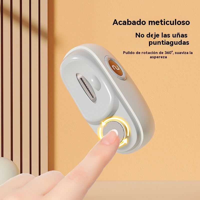 ✂️💅🔥 Lima de uñas eléctrica multifuncional, cortauñas eléctrico con protección antipellizcos