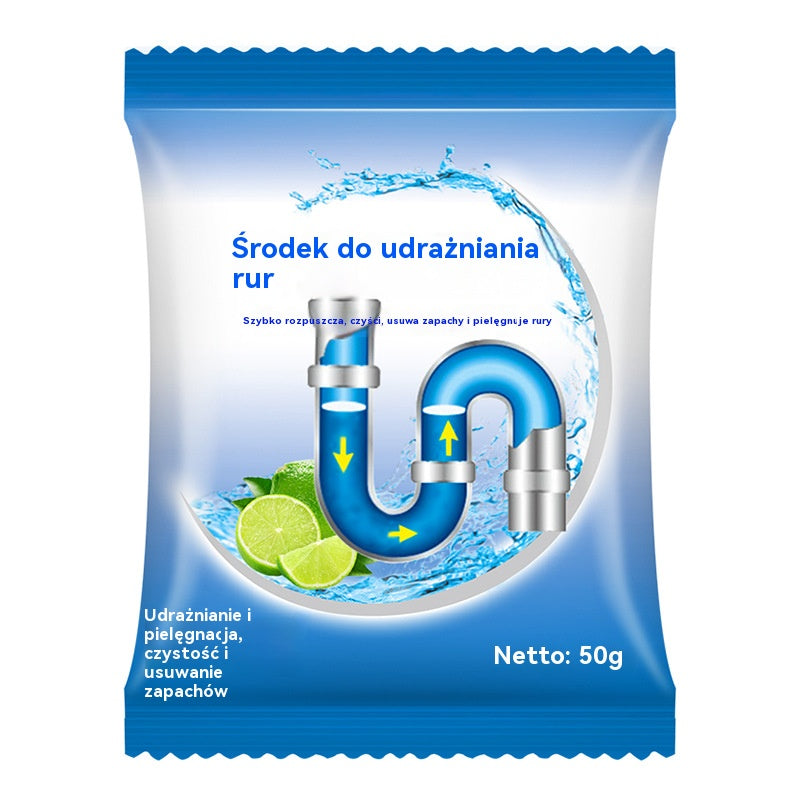 💪【6 opakowań】Silny środek do udrażniania rur, odpowiedni do rozpuszczania plam oleju w toaletach, odpływach podłogowych, kanalizacji i kuchniach, aby je zablokować i zapobiec korozji
