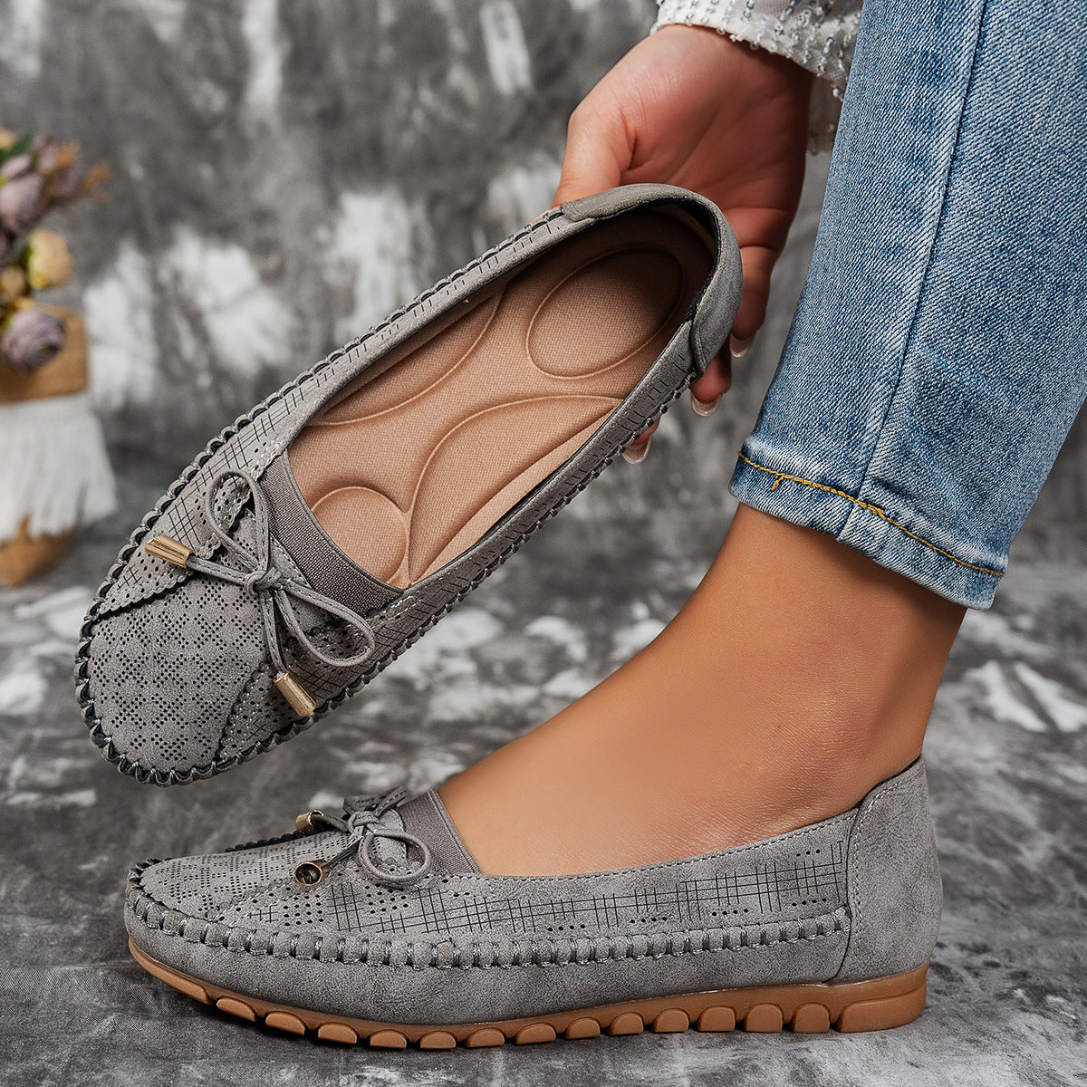 🔥Hit Sprzedaży 【Rabat 50%】✨【36-43】 Damskie buty ortopedyczne z prawdziwej skóry, lekkie, antypoślizgowe, oddychające i wygodne.