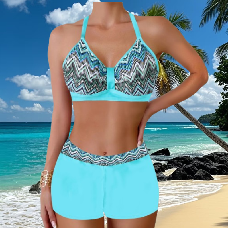 🏖️👙🌴【S-5XL】Komplet kopalk s potiskom za počitnice na plaži 2026