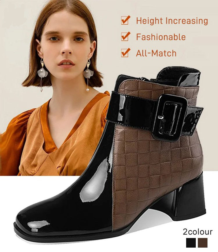🔥【35–40】🔥Zdaj –50 %! Idealni za jesen in zimo! Elegantni ženski gležnjarji iz prave ovčje kože – moderni, topli in ročno izdelani!