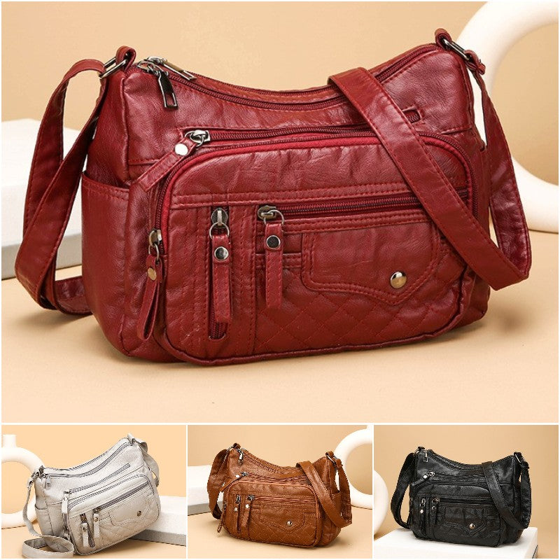 🔥【50% kedvezmény】2025 Új, nagy kapacitású puha bőr válltáska/crossbody táska