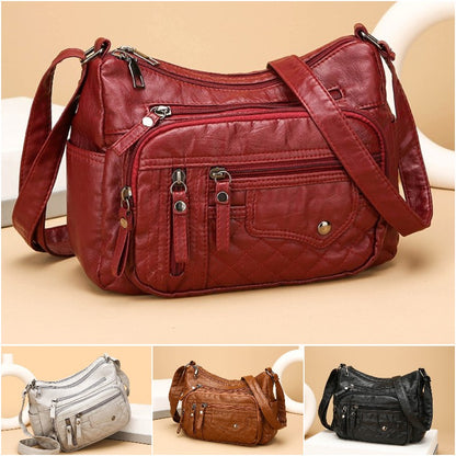 🔥【50% kedvezmény】2025 Új, nagy kapacitású puha bőr válltáska/crossbody táska