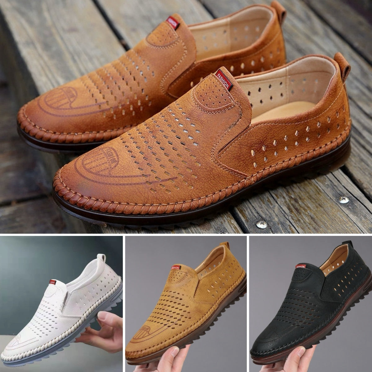 👟Zapatos casuales de cuero para exteriores para hombre