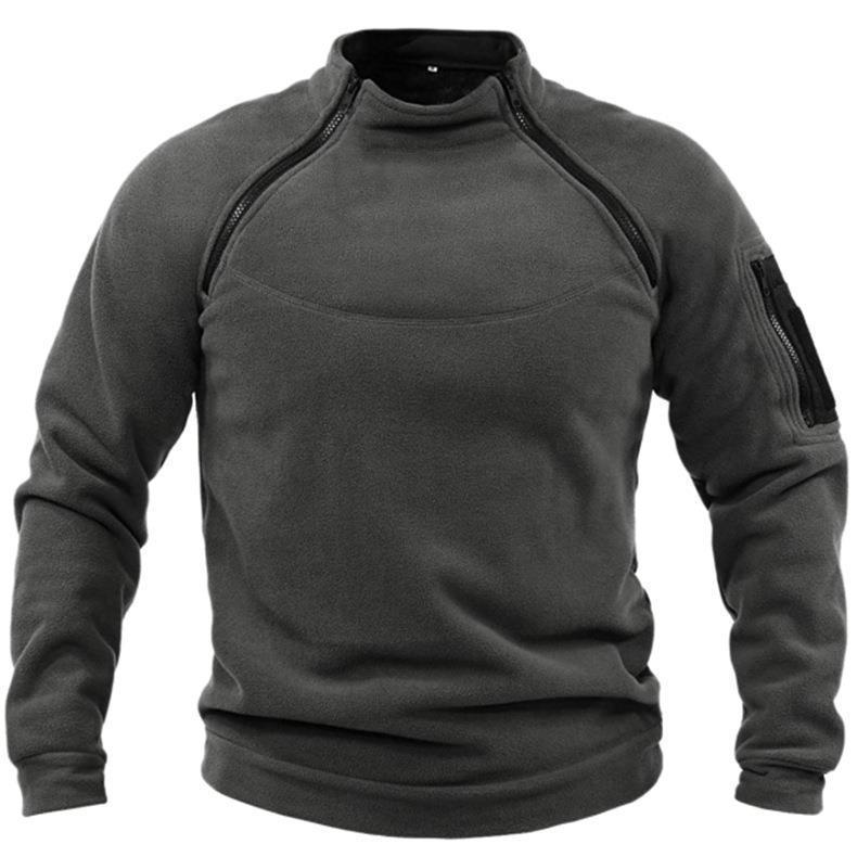 🎉✨【S-4XL】2025 nowa moda męska zimowa ciepła polarowa kurtka bazowa, bluza