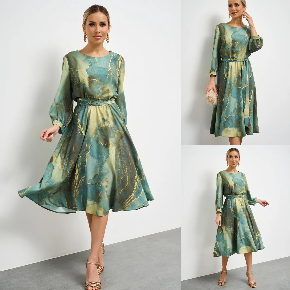 🔥Ograniczona ilość! Elegancka sukienka🌿👗, która cieszy się popularnością wiosną, kliknij i kup!