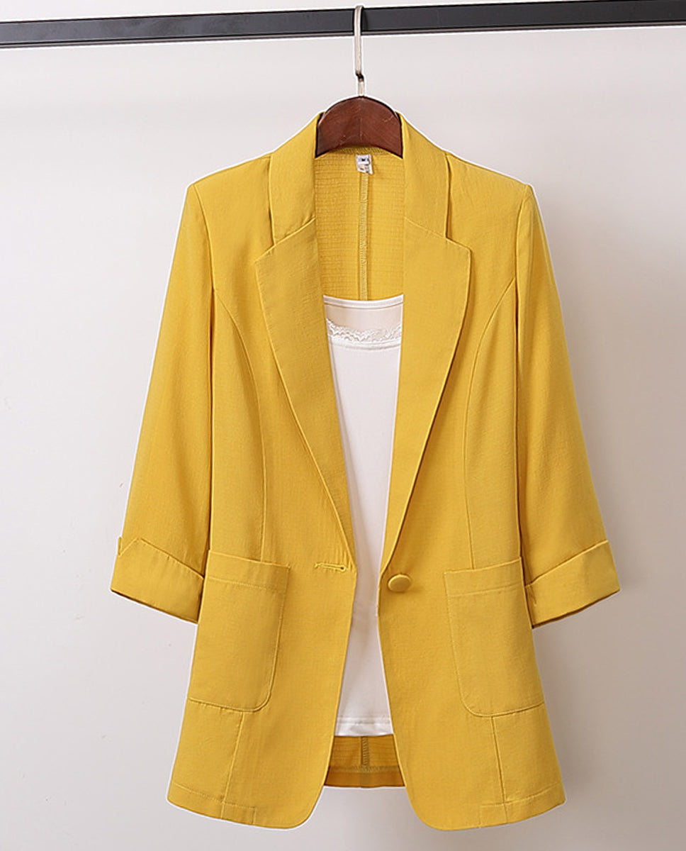 2025 nou costum blazer de dama marime plus, casual si versatil