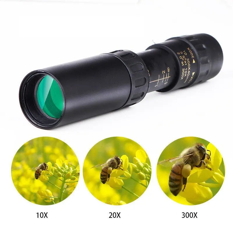 Oferta ograniczona czasowo! Lornetka HD z zoomem 10-300X, profesjonalna, przenośna, dalekiego zasięgu, noktowizyjna, monokularowa, myśliwska, snajperska