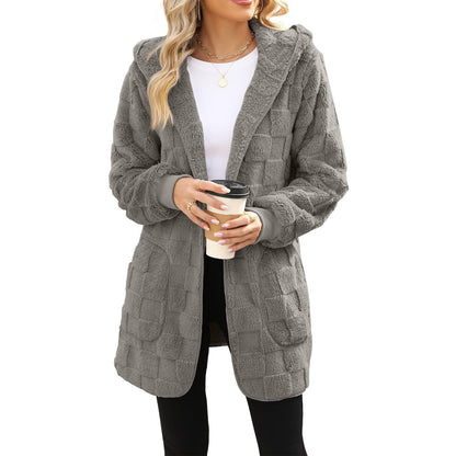 🔥【S-5XL】🌸Novost za zimsko sezono: ženska casual jakna s kariranim flisom