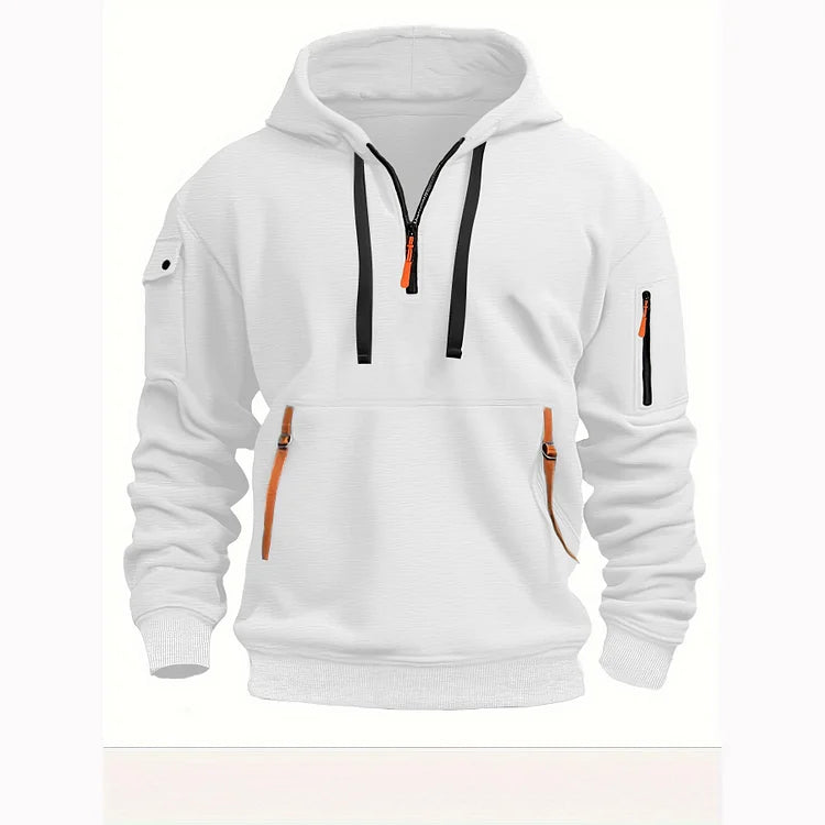 💥🧥【S-5XL】Męska sportowa bluza z kapturem zapinana na zamek i wiele kieszeni
