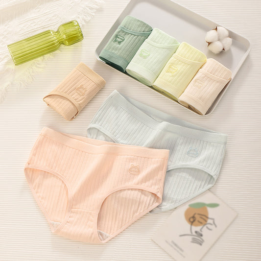 🧁✨【7 darabos csomag】Új nyári női pamut magas derekú alsónemű, kényelmes és lélegző.