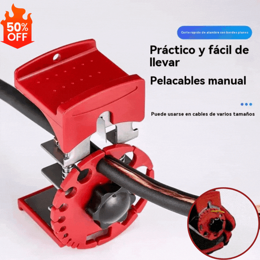 Máquina manual para pelar cables de cobre, Máquina manual para pelar cables