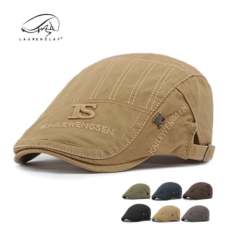 💥2026 Nowy modny beret męski w stylu retro z czystej bawełny💥