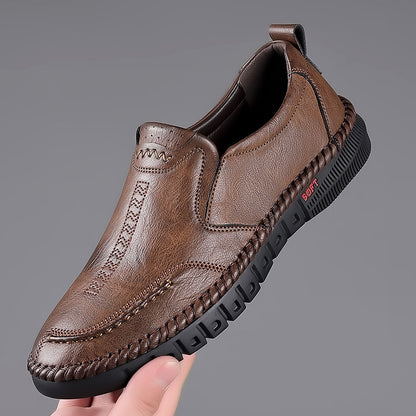 🔥👞【39-44】 Pantofi casual din piele pentru bărbați cu talpă moale