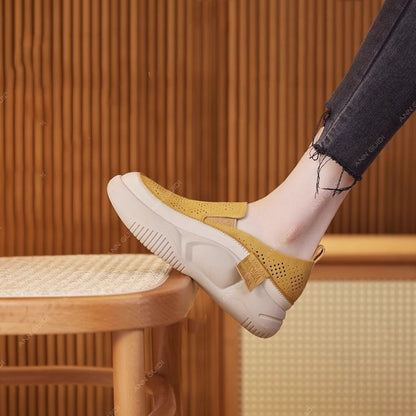 【35-40】👟🎇Pantofi retrò pentru tort de burete cu tăietură joasă pentru primăvară și vară 2025💖