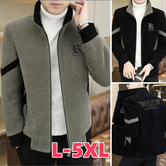 👍🔥 [L-5XL] Nowa męska kurtka , gruba, wysokiej jakości, ciepła