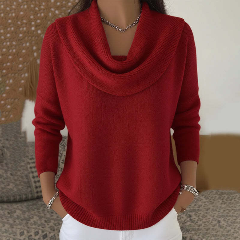 🔥【S-3XL】Nowy sweter z długim rękawem w jednolitym kolorze na jesień/zimę 2025.