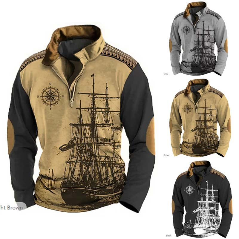 😎【XS-5XL】Męska bluza z kapturem zapinana na suwak i z nadrukiem 3D