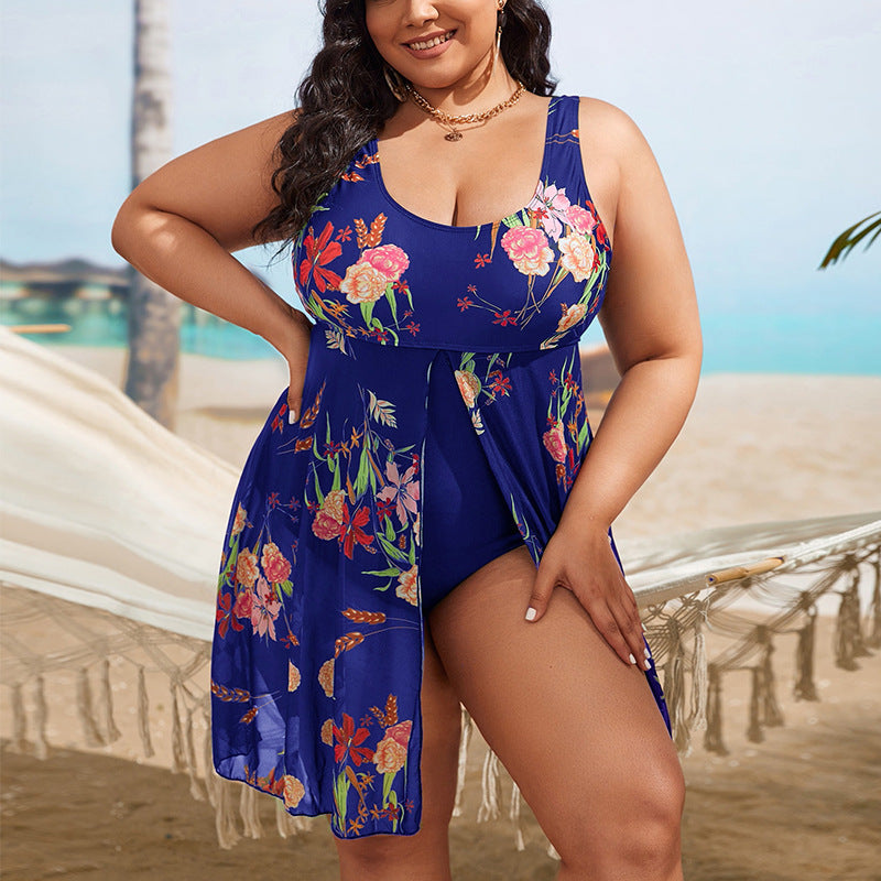 💗💗【XL-5XL】2025 nowe seksowne bikini bez pleców z nadrukiem plus size