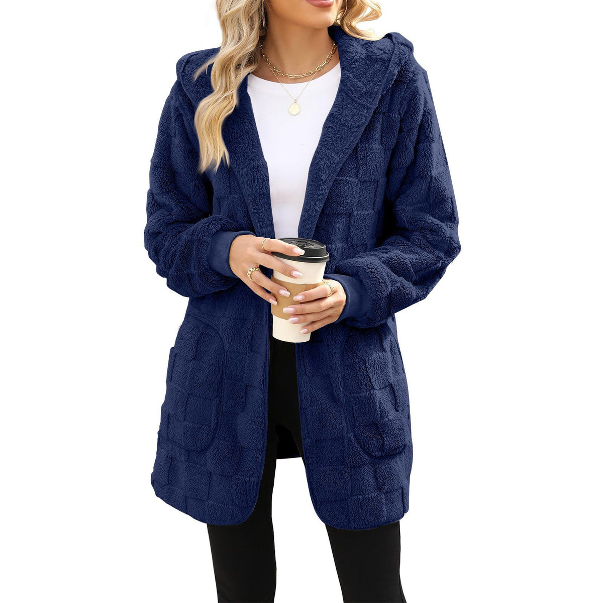 🔥【S-5XL】🌸Novost za zimsko sezono: ženska casual jakna s kariranim flisom