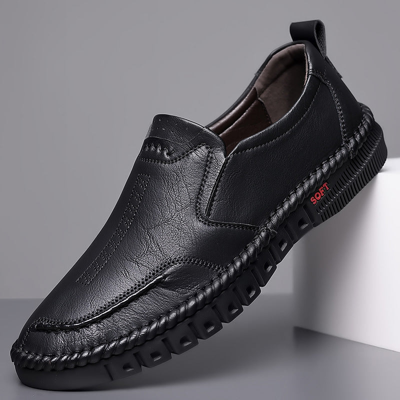 🔥👞【39-44】 Pantofi casual din piele pentru bărbați cu talpă moale