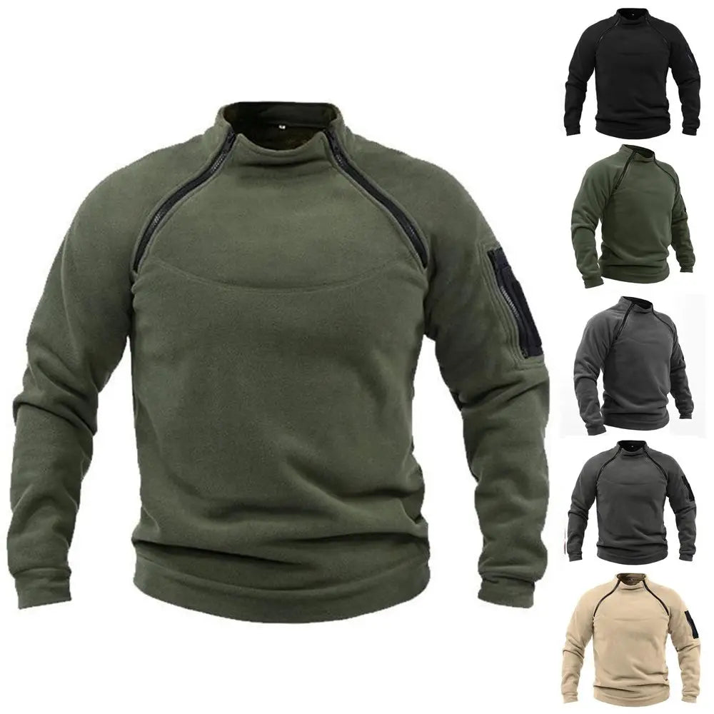 🎉✨【S-4XL】Nowa moda męska zimowa ciepła polarowa kurtka bazowa, bluza