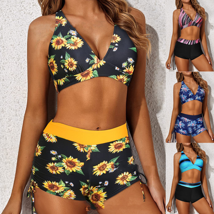 🏖️🧚‍♀️【S-2XL】😍 Hitro sušeče ženske dvodelne kopalke, bikini večjih velikosti